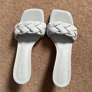 Elegant Blue Woven Sandals